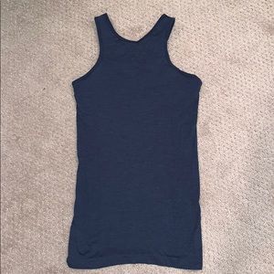 Lululemon navy racer back tank with built in bra